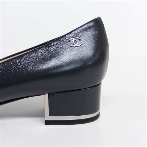 chanel block heel pumps|Chanel pumps and shoes.